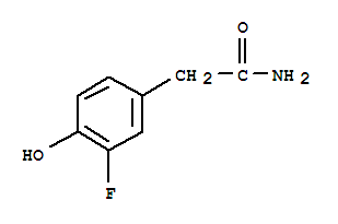 Benzeneacetamide,3-fluoro-4-hydroxy- Structure,343867-09-4Structure