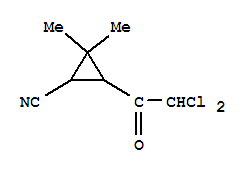 Cyclopropanecarbonitrile,3-(dichloroacetyl)-2,2-dimethyl-(9ci) Structure,343868-18-8Structure