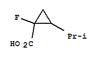 Cyclopropanecarboxylic acid,1-fluoro-2-(1-methylethyl)-(9ci) Structure,343929-20-4Structure