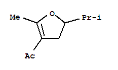 Ethanone,1-[4,5-dihydro-2-methyl-5-(1-methylethyl)-3-furanyl ]-(9ci) Structure,344296-33-9Structure