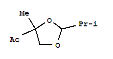 Ethanone,1-[4-methyl-2-(1-methylethyl)-1,3-dioxolan-4-yl ]-(9ci) Structure,344296-59-9Structure