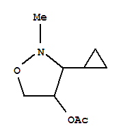 (9Ci)-3-環(huán)丙基-2-甲基-4-異噁唑啉醇乙酸酯(酯)結(jié)構(gòu)式_344304-83-2結(jié)構(gòu)式