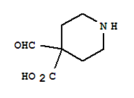 4-Piperidinecarboxylic acid,4-formyl-(9ci) Structure,344354-78-5Structure