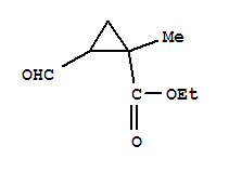 Cyclopropanecarboxylic acid,2-formyl-1-methyl-,ethyl ester (9ci) Structure,344355-14-2Structure