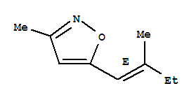 (9Ci)-3-甲基-5-[(1E)-2-甲基-1-丁烯]-異噁唑結(jié)構(gòu)式_344881-41-0結(jié)構(gòu)式