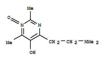 5-Pyrimidinol ,4-[2-(dimethylamino)ethyl ]-2,6-dimethyl-,1-oxide (9ci) Structure,344883-89-2Structure