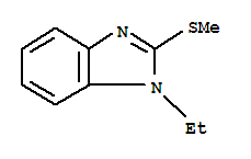 1H-benzimidazole,1-ethyl-2-(methylthio)-(9ci) Structure,344896-48-6Structure