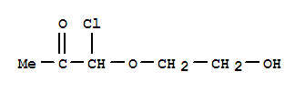 2-Propanone,1-chloro-1-(2-hydroxyethoxy)- Structure,34579-25-4Structure