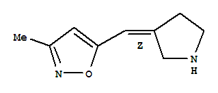 (9Ci)-3-甲基-5-[(Z)-3-吡咯烷甲基]-異噁唑結(jié)構(gòu)式_345911-06-0結(jié)構(gòu)式