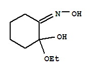 Cyclohexanone,2-ethoxy-2-hydroxy-,oxime (9ci) Structure,345975-77-1Structure