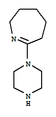 2H-azepine,3,4,5,6-tetrahydro-7-(1-piperazinyl)-(9ci)Structure,34608-71-4Structure 2H-azepine,3,4,5,6-tetrahydro-7-(1-piperazinyl)-(9ci) Structure,34608-71-4Structure