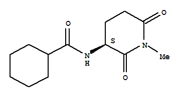 Cyclohexanecarboxamide,n-[(3s)-1-methyl-2,6-dioxo-3-piperidinyl ]-(9ci) Structure,346586-05-8Structure