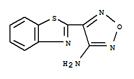 (9Ci)-4-(2-苯并噻唑)-1,2,5-噁二唑-3-胺結(jié)構(gòu)式_346646-10-4結(jié)構(gòu)式