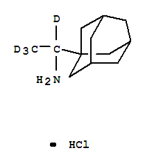 鹽酸金剛乙胺-D4結(jié)構(gòu)式_350818-67-6結(jié)構(gòu)式