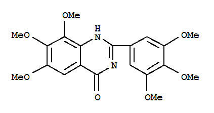 4(1H)-quinazolinone, 6,7,8-trimethoxy-2-(3,4,5-trimethoxyphenyl)-(9ci) Structure,35241-33-9Structure