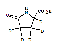 Dl-2-pyrrolidinone-3,3,4,4,5-d5-5-carboxylic acid Structure,352431-30-2Structure