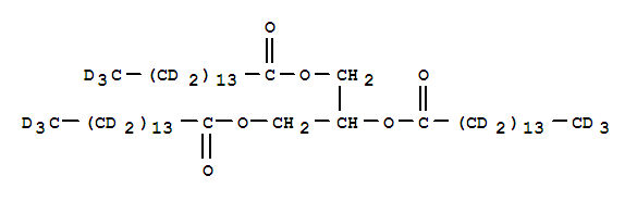 十五烷酸甘油三酯-D29結(jié)構(gòu)式_352431-43-7結(jié)構(gòu)式