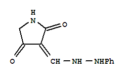 2,4-Pyrrolidinedione,3-[(2-phenylhydrazino)methylene]-(9ci) Structure,352548-52-8Structure