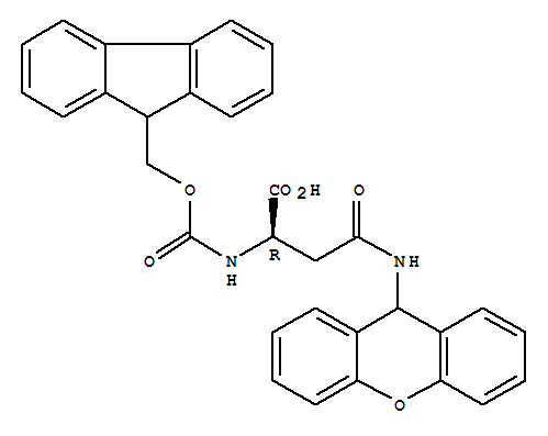 Fmoc-D-Asn(Xan)-Oh結構式_353236-19-8結構式