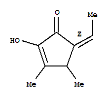 2-Cyclopenten-1-one,5-ethylidene-2-hydroxy-3,4-dimethyl-,(5z)-(9ci) Structure,353475-98-6Structure