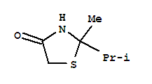 4-Thiazolidinone,2-methyl-2-(1-methylethyl)-(9ci) Structure,35350-87-9Structure