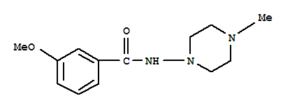 Benzamide,3-methoxy-n-(4-methyl-1-piperazinyl)-(9ci) Structure,353786-95-5Structure