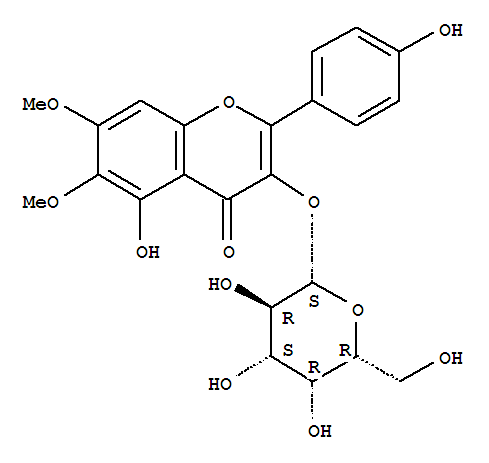 豬毛蒿-3-半乳糖苷結構式_35399-32-7結構式