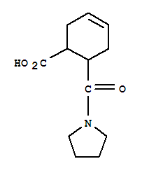 6-(Pyrrolidine-1-carbonyl)-cyclohex-3-enecarboxylic acid Structure,355830-81-8Structure