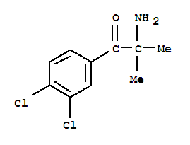 1-Propanone,2-amino-1-(3,4-dichlorophenyl)-2-methyl- Structure,356033-94-8Structure