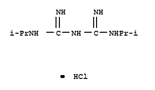 Proguanil related compound d (25 mg) (1,5-bis(1-methylethyl)biguanide hydrochloride) Structure,35708-82-8Structure