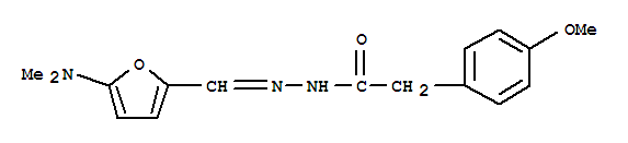 Benzeneacetic acid,4-methoxy-,[[5-(dimethylamino)-2-furanyl ]methylene]hydrazide (9ci) Structure,357217-47-1Structure