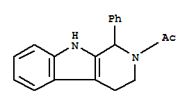 1-(1-Phenyl-1,3,4,9-tetrahydro-beta-carbolin-2-yl)-ethanone Structure,3584-41-6Structure