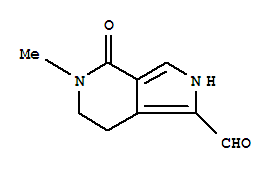 (9Ci)-4,5,6,7-四氫-5-甲基-4-氧代-2H-吡咯并[3,4-C]吡啶-1-羧醛結(jié)構(gòu)式_358732-60-2結(jié)構(gòu)式