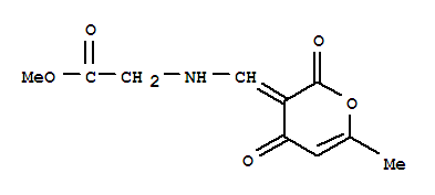 (9ci)-n-[(6-甲基-2,4-二氧代-2H-吡喃-3(4h)-基)甲基]-甘氨酸甲酯結(jié)構(gòu)式_360069-20-1結(jié)構(gòu)式