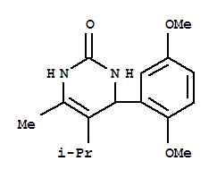 (9ci)-4-(2,5-二甲氧基苯基)-3,4-二氫-6-甲基-5-(1-甲基乙基)-2(1H)-嘧啶酮結(jié)構(gòu)式_360760-30-1結(jié)構(gòu)式