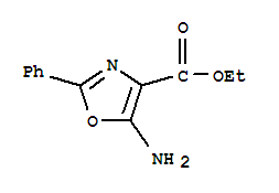 5-氨基-2-苯基噁唑-4-羧酸乙酯結構式_36231-81-9結構式