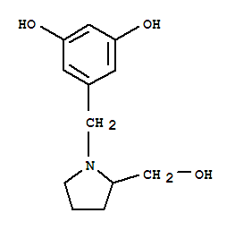 1,3-Benzenediol ,5-[[2-(hydroxymethyl)-1-pyrrolidinyl ]methyl ]-(9ci) Structure,364365-92-4Structure