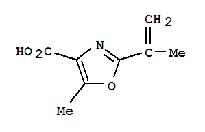 (9ci)-5-甲基-2-(1-甲基乙烯)-4-噁唑羧酸結(jié)構(gòu)式_364607-75-0結(jié)構(gòu)式