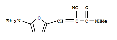 2-Propenamide,2-cyano-3-[5-(diethylamino)-2-furanyl ]-n-methyl- Structure,365986-92-1Structure