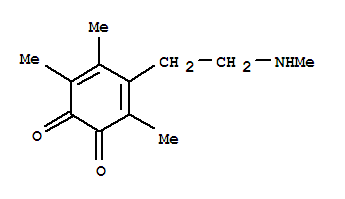 3,5-Cyclohexadiene-1,2-dione,3,4,6-trimethyl-5-[2-(methylamino)ethyl ]-(9ci) Structure,366450-53-5Structure