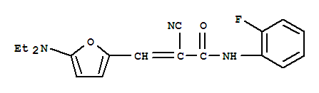 2-Propenamide,2-cyano-3-[5-(diethylamino)-2-furanyl ]-n-(2-fluorophenyl)- Structure,366459-05-4Structure