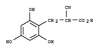 2-Cyano-3-(2,4,6-trihydroxyphenyl)propanoic acid Structure,366793-90-0Structure