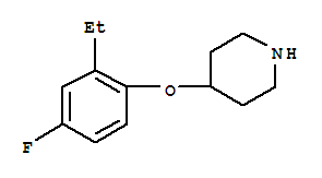 Piperidine,4-(2-ethyl-4-fluorophenoxy)-(9ci) Structure,367501-29-9Structure