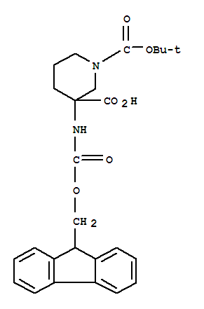 (9Ci)-3-[[(9H-芴-9-基甲氧基)羰基]氨基]-1,3-哌啶二羧酸,1-(1,1-二甲基乙基)酯結(jié)構(gòu)式_368866-21-1結(jié)構(gòu)式