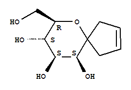 (7R,8s,9s,10s)-7-(hydroxymethyl)-6-oxaspiro[4.5]dec-2-ene-8,9,10-triol Structure,369397-30-8Structure