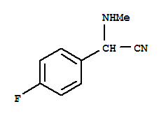 Benzeneacetonitrile,4-fluoro-alpha-(methylamino)-(9ci) Structure,370554-92-0Structure