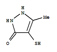 3H-pyrazol-3-one,1,2-dihydro-4-mercapto-5-methyl-(9ci) Structure,370563-78-3Structure