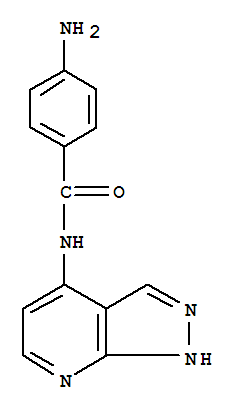 Benzamide,4-amino-n-1h-pyrazolo[3,4-b]pyridin-4-yl-(9ci) Structure,370589-25-6Structure