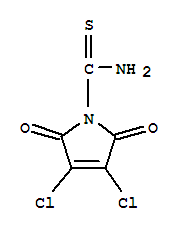 1H-pyrrole-1-carbothioamide, 3,4-dichloro-2,5-dihydro-2,5-dioxo- Structure,37454-71-0Structure