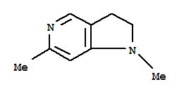 1H-pyrrolo[3,2-c]pyridine,2,3-dihydro-1,6-dimethyl-(9ci) Structure,374589-89-6Structure